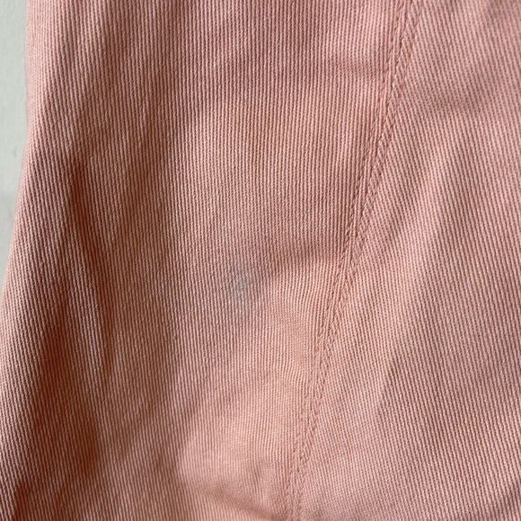 For Love & Lemons Pink Zip Up Crème Puff Denim Mini Skirt Size Medium - Picture 8 of 8